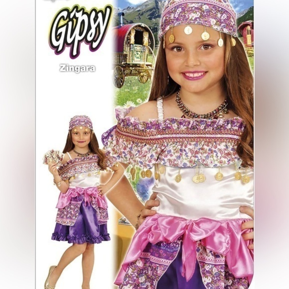 Kids Costume with Pink and Purple Accents